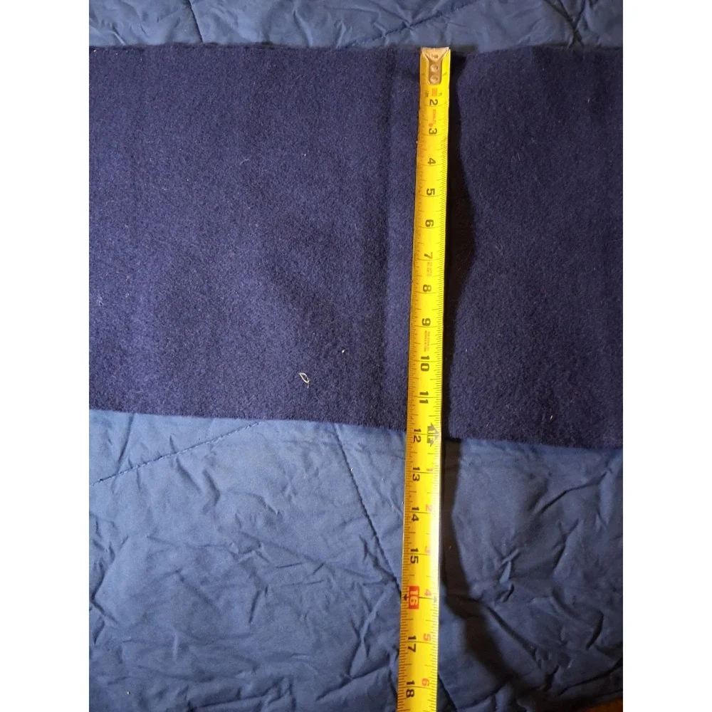 Scots Regal Pure New Lambswool Navy Fringed Scarf‎ 66